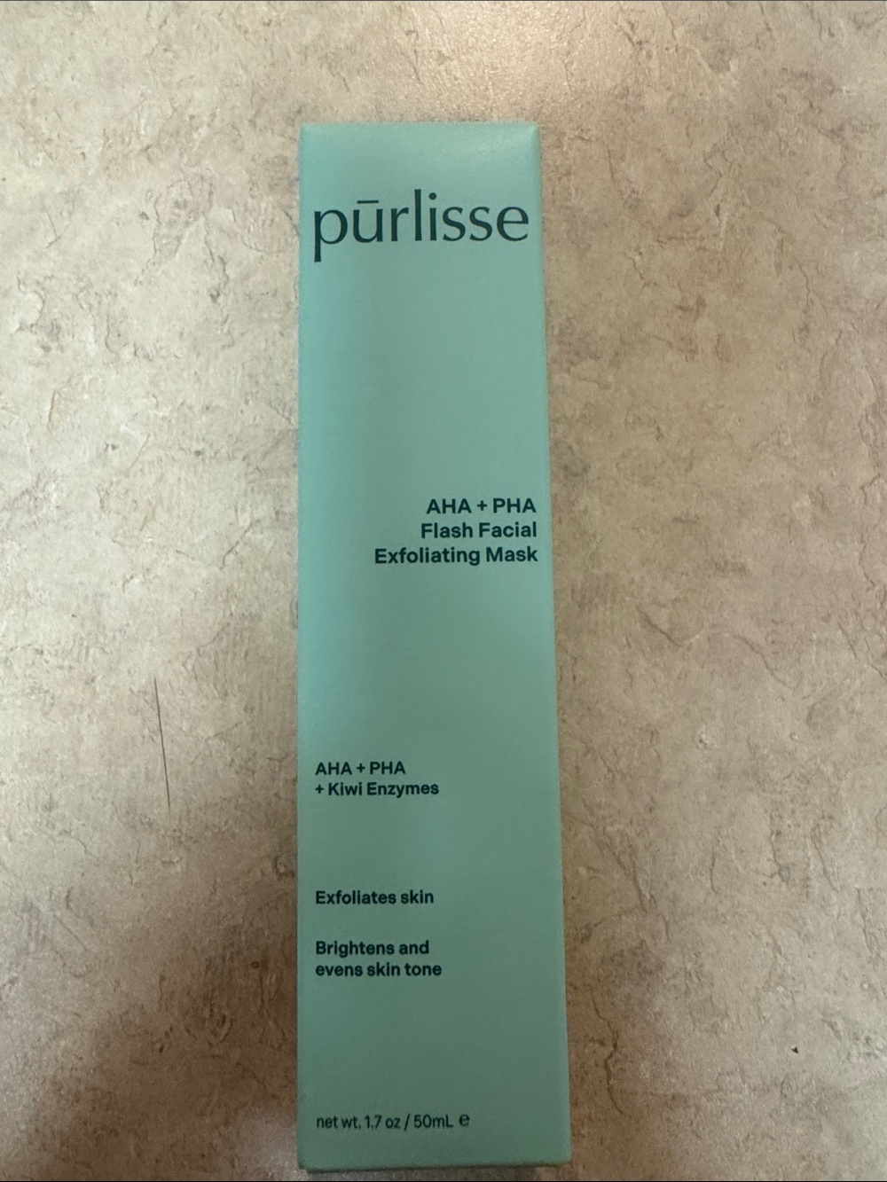 purlisse Mint Green AHA + PHA Flash Facial Exfoliating Mask